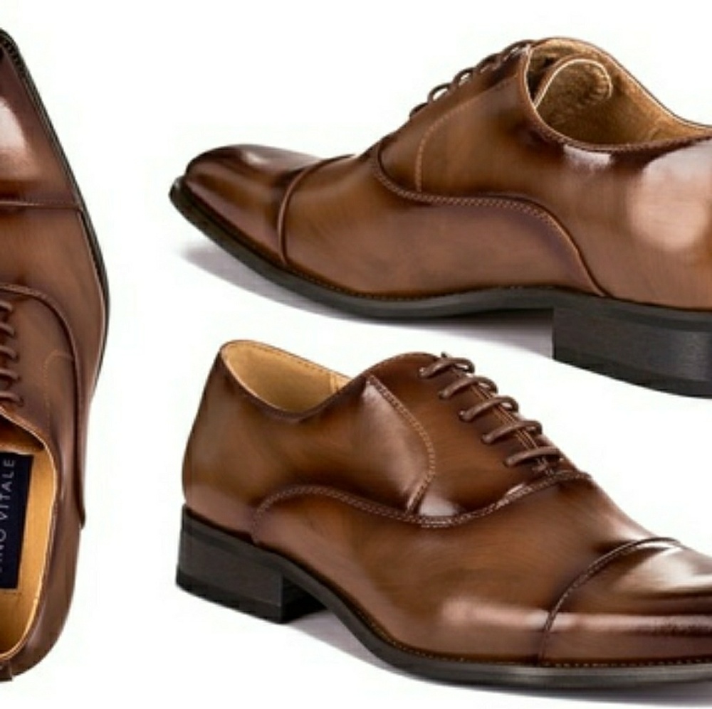 Cap Toe men's shoes. UV signature